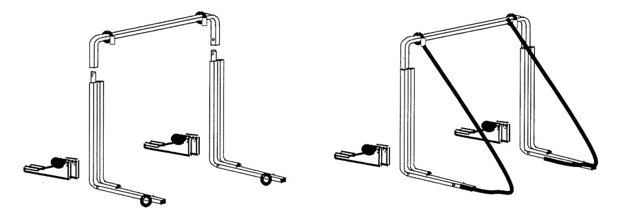 Assembly for the Docksider Kayak Rack and Paddle Board Rack