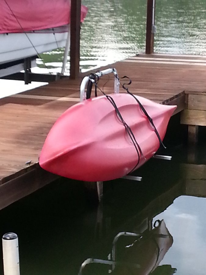 Installation Photos of the Docksider Kayak & Paddleboard Lift